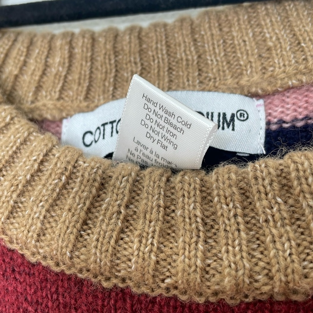 Cotton Emporium Striped Multicolor Sweater - Picture 5 of 8